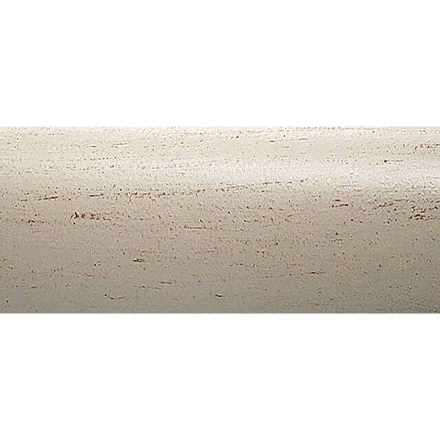 Close-up of vintage finish white powder coating on metal surface, showing a subtle distressed texture.