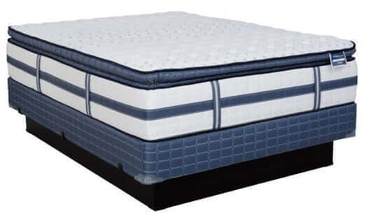 Diamond Bliss Plush Gel Memory Foam Pillow Top 13" Mattress on a stylish bed frame, showcasing its luxurious design and comfort.