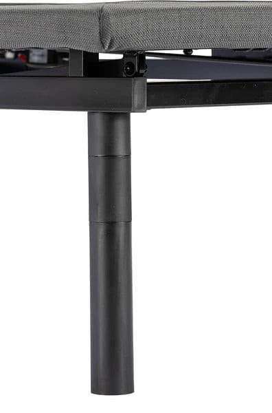 Adjustable base leg detail of the Rize® Tranquility II for enhanced stability and support.