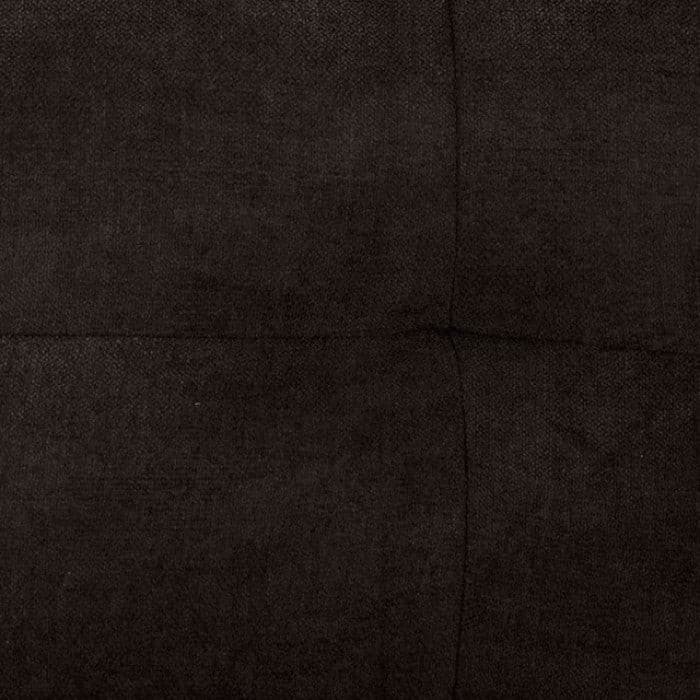 Close-up of dark brown fabric texture showcasing soft, tightly knit material perfect for upholstery applications.