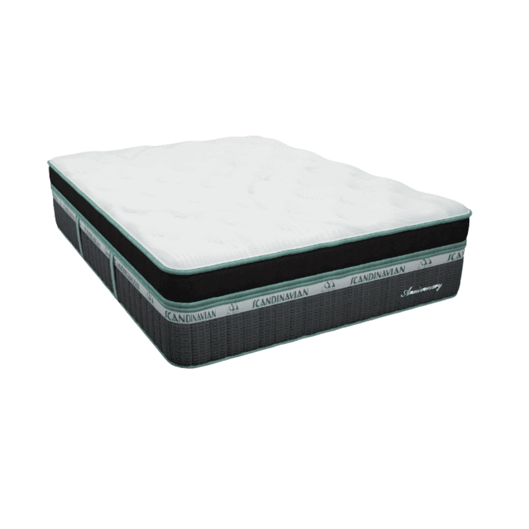 Southerland Scandinavian Collection 14" Latex Foam Mattress, designed for comfort and support in a stylish box top design.