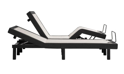 TEMPUR-Ergo Power Smart Base adjustable bed frame showcasing customizable head and foot positions for optimal sleep comfort.