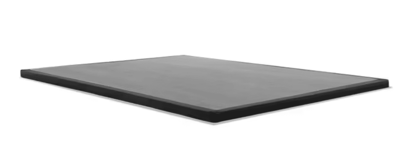 TEMPUR-Flat® Ultra Low Profile 2" Flat Foundation in grey fabric, designed for Tempur-Pedic® mattresses.