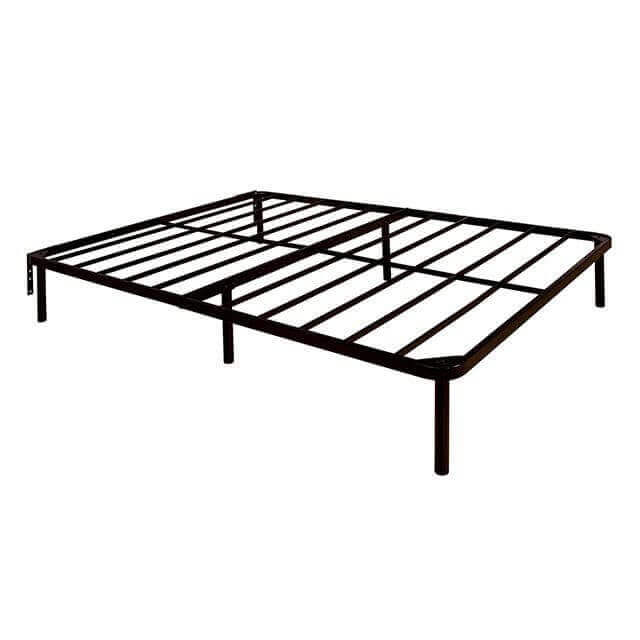 Framos Platform Base 13" bed frame in gun metal finish with strong metal slats for durability and support up to 1200 lbs.