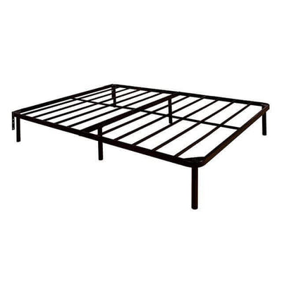 Framos Platform Base 13" bed frame in gun metal finish with strong metal slats for durability and support up to 1200 lbs.