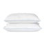 Jacquard Stripe Down Alternative Pillows W/ 100% Cotton Casing Cover.