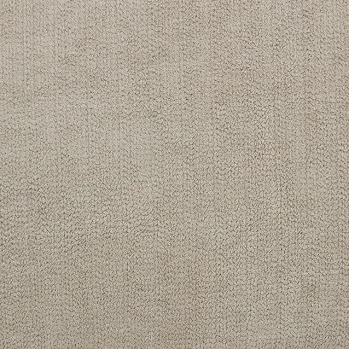 Close-up of light gray fabric texture, highlighting soft and cozy surface for furniture upholstery.