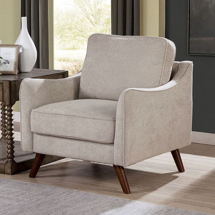 Maxime Light Gray Armchair.