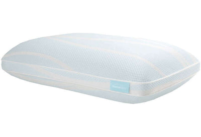 Tempur-Breeze° ProHi pillow with cooling cover, designed for comfort and support for all sleep positions.