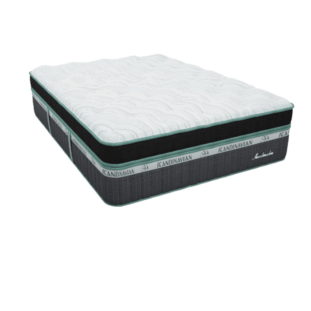 Southerland Scandinavian Collection Sandmahn Plush Box Top 16" Latex Foam Mattress with clean, contemporary design.