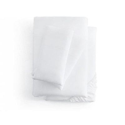 Malouf Smooth White Bamboo Rayon Sheet Set, featuring silky soft, breathable, and temperature-regulating materials.