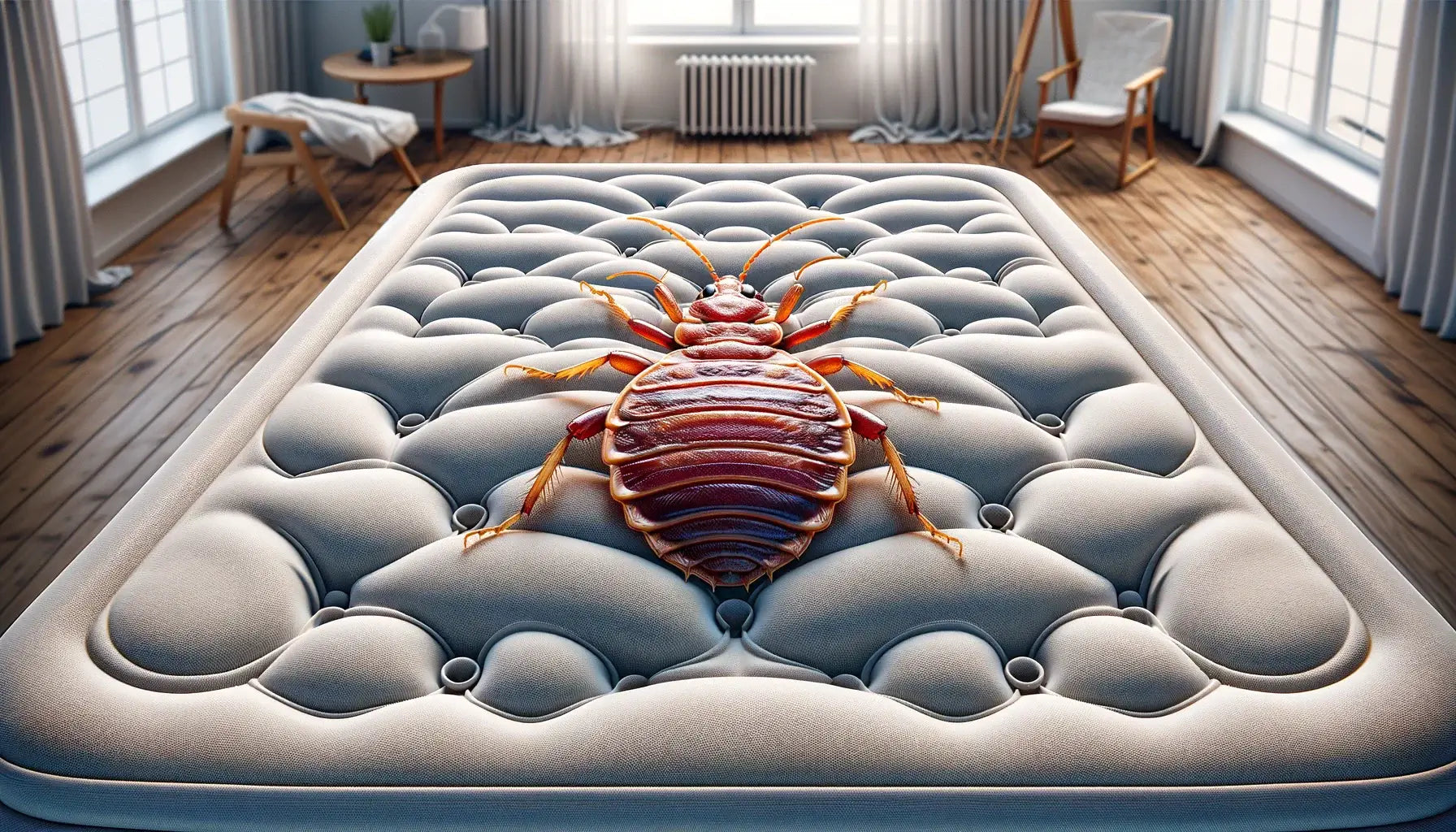 bed bug in blow up mattress