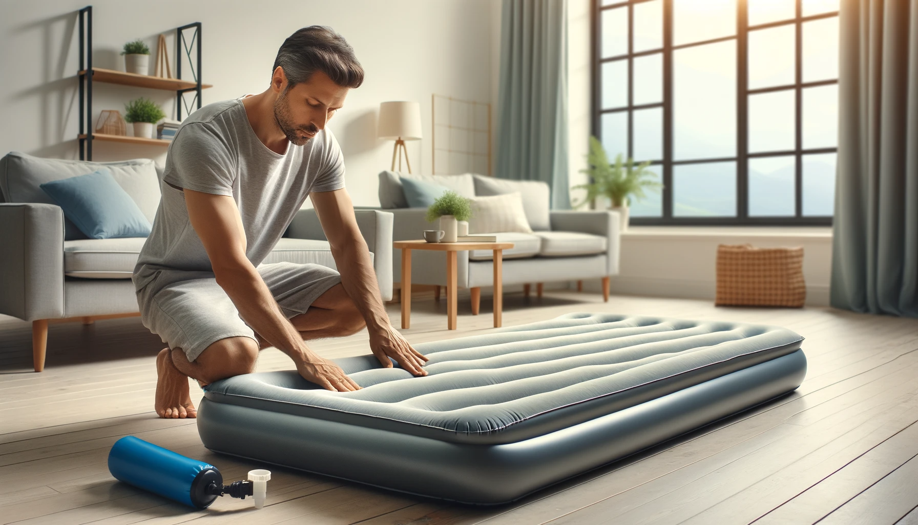 How to fold intex air mattress