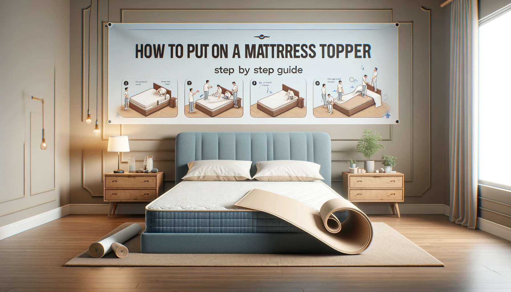 How to put on a mattress topper