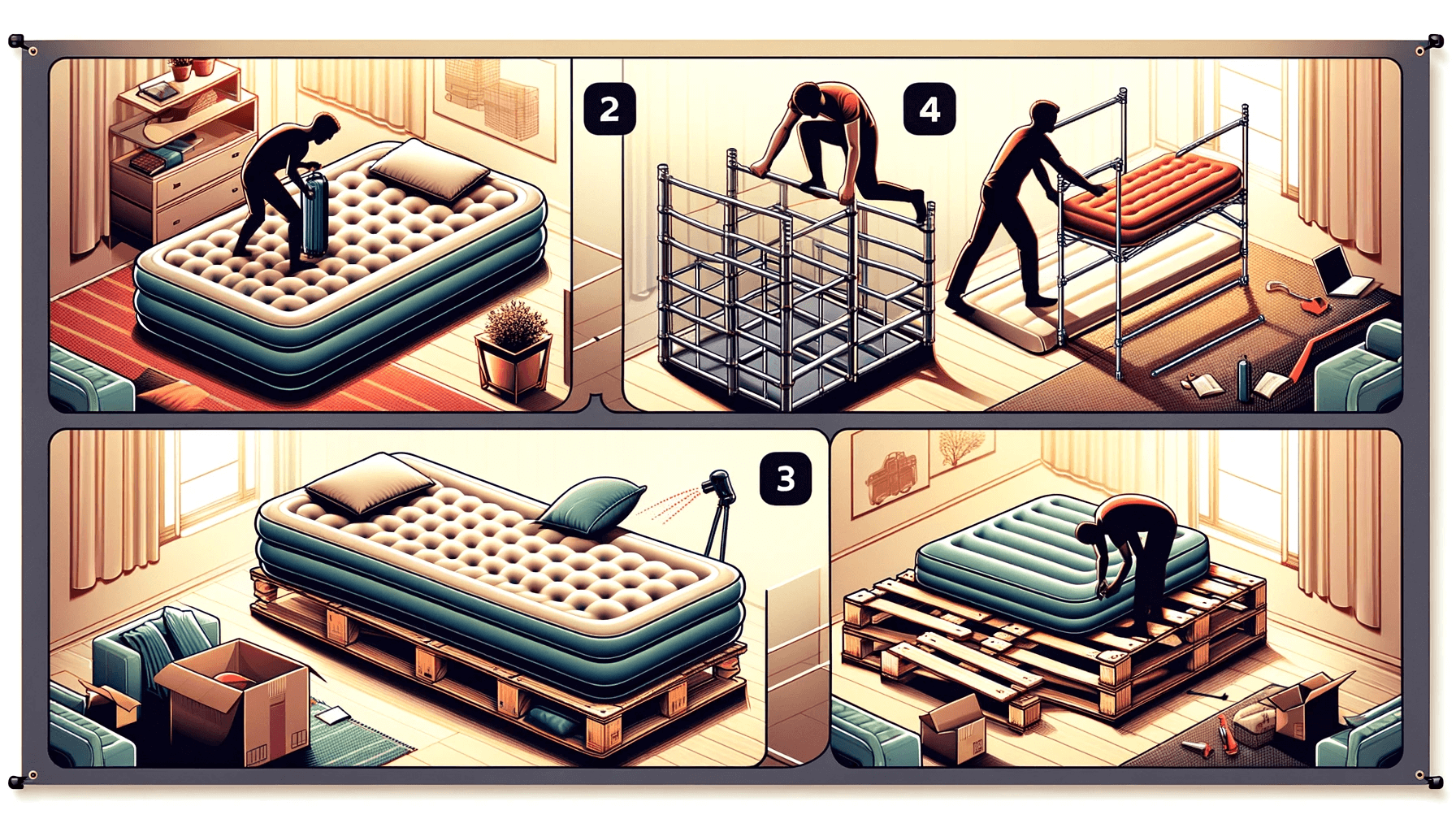 How to Lift an Air Mattress off the floor?