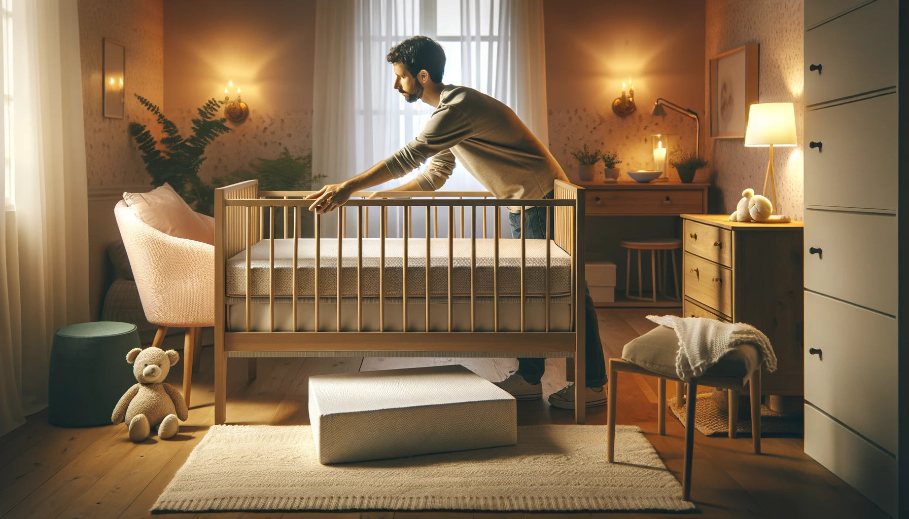 how to elevate a crib mattress