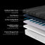 Diamond Black Diamond Collection Snowbird Medium Hybrid Cool Titanium Memory Foam 15" Mattress