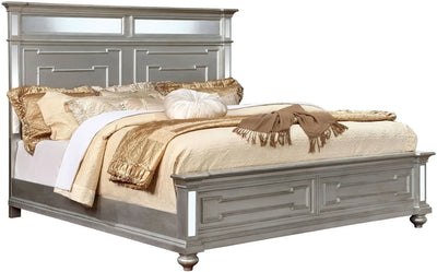 Salamanca Silver Cal. King Panel Bed