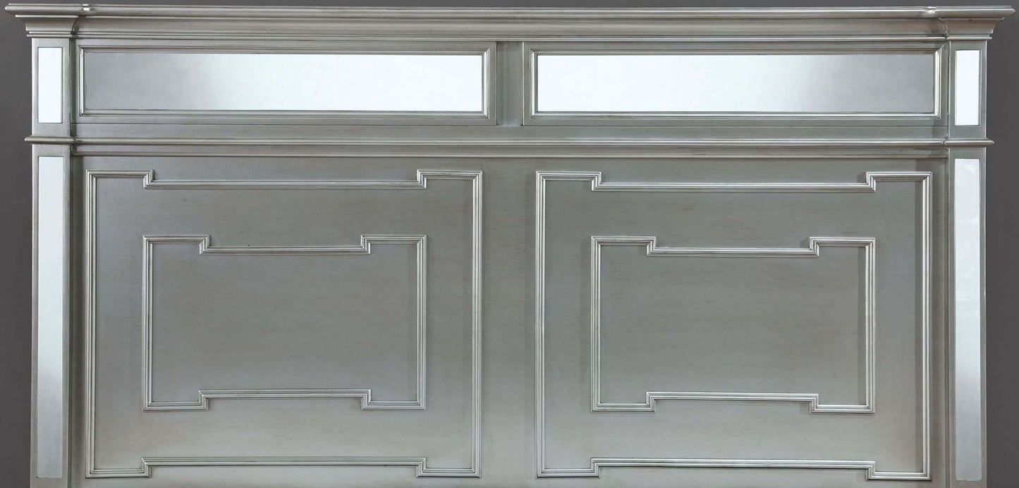 Salamanca Silver Cal. King Panel Bed