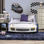 Twin Bed In Blue and White