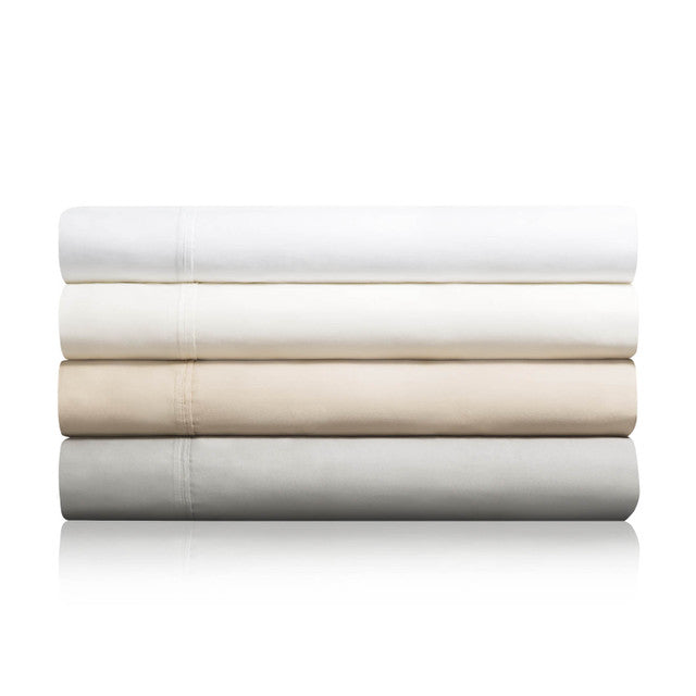 Malouf Cotton 600 Thread Count Ivory Premium Sheet Set.
