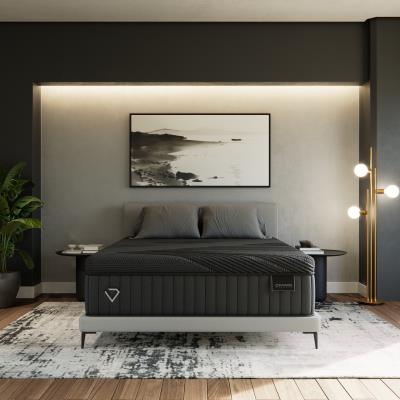Diamond Black Diamond Collection Snowbird Firm Hybrid Cool Titanium Memory Foam 15" Mattress