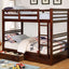 Furniture of America California IV Gray Twin over Twin Bunk Bed