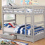 Furniture of America California IV Gray Twin over Twin Bunk Bed