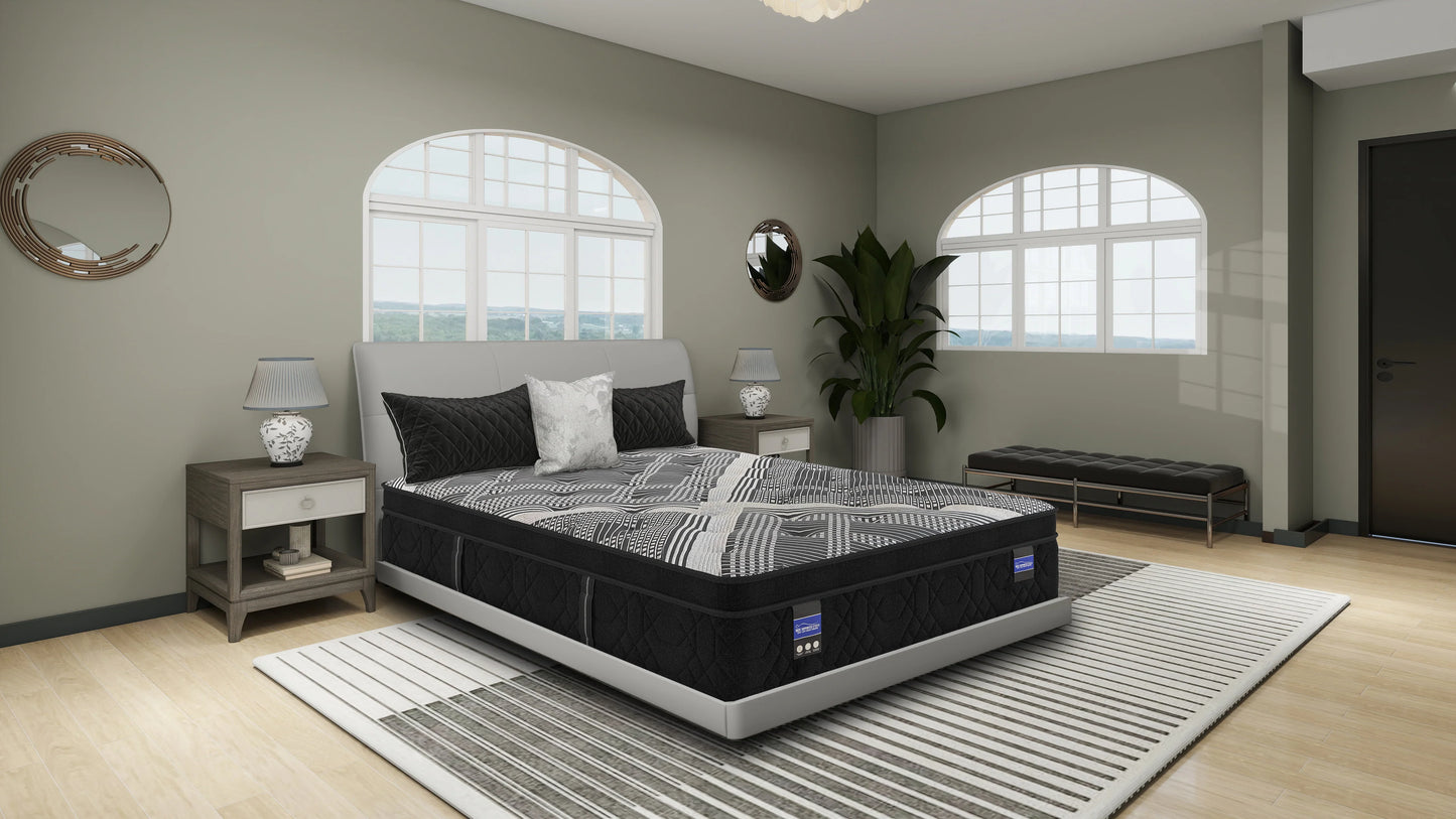 Spring Air Back Supporter Francesca Plush Hybrid Euro Top 13.5" Mattress