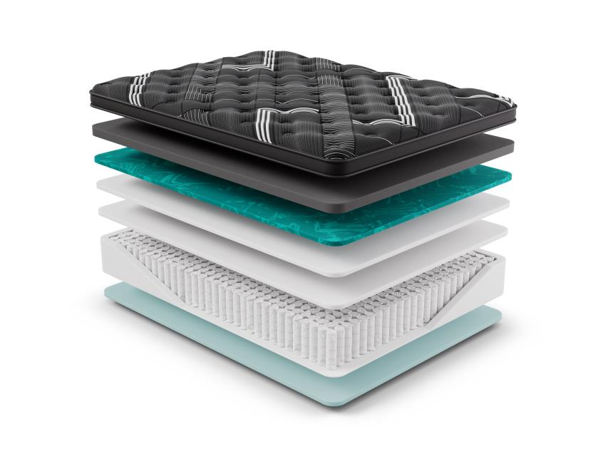 Diamond Dreamstage 2.0 Collection Tranquility Medium Titanium Memory Foam Euro Top 16" Mattress