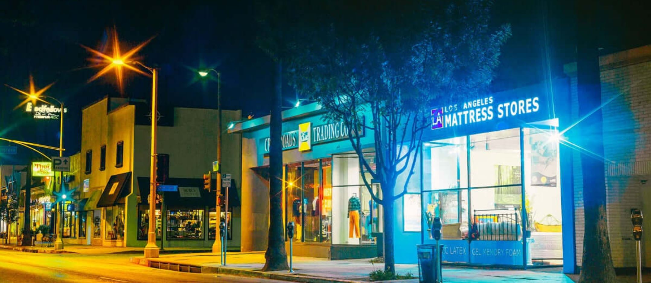 LA Mattress Store Studio City showroom exterior at 12306 Ventura Blvd
