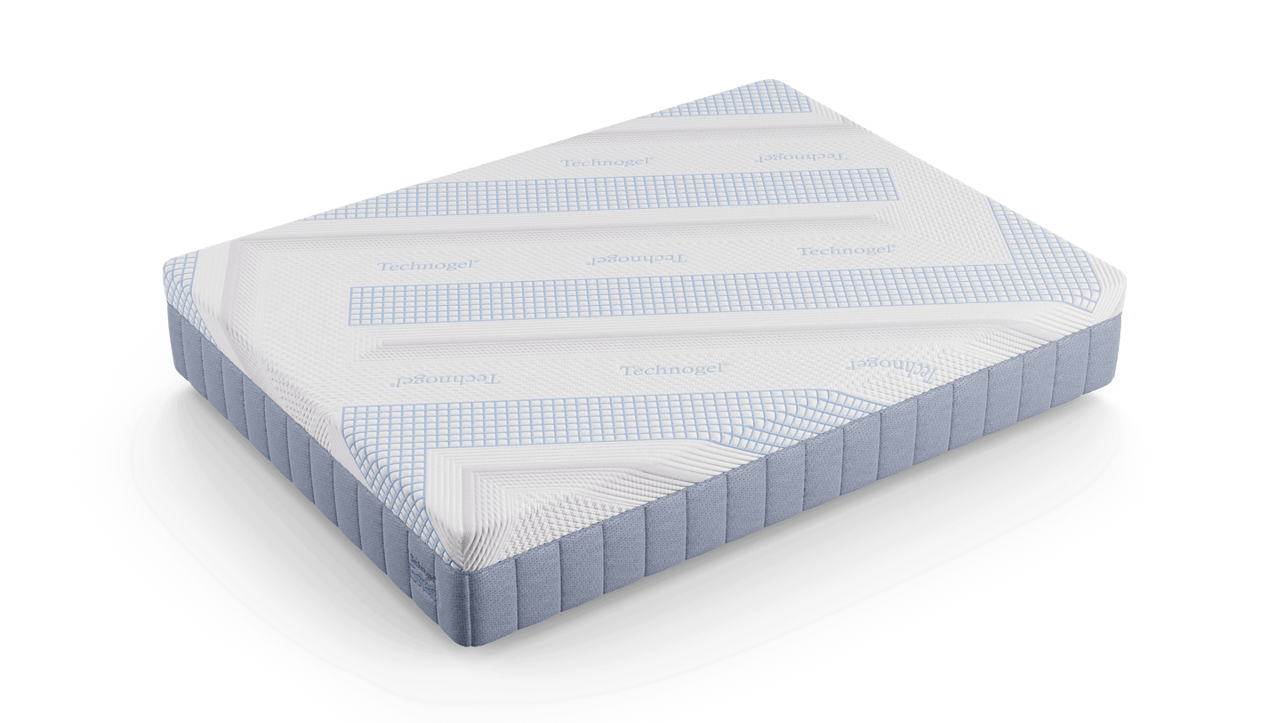 Diamond Technogel® Technology Estasii 12" Plush Foam Mattress showcasing soft, supportive surface and cooling design.