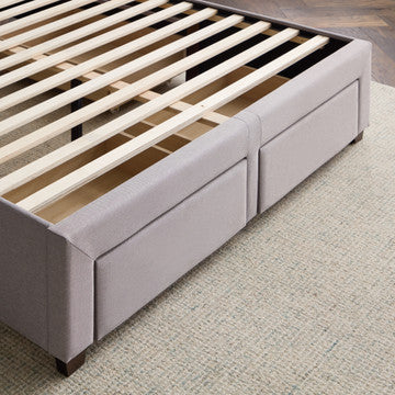 Malouf Watson Stone Platform Bed Frame