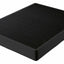 Southerland Smokey Low Profile Metal Box Spring Foundation in black, designed for optimal mattress support, made in the USA.