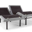 Ergo-Pedic Solutions III adjustable base showcasing head and foot adjustments with a sleek gray design.