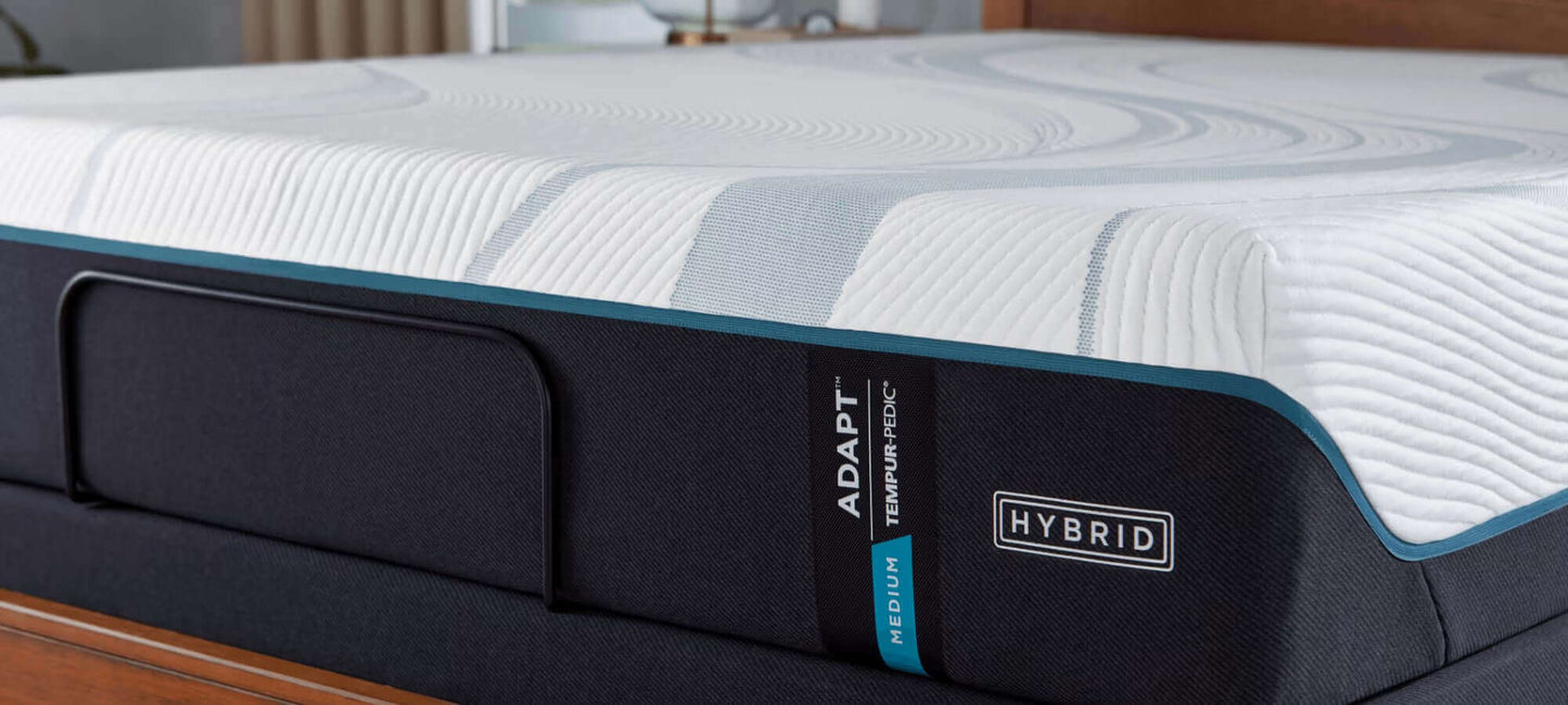 Tempur-Pedic TEMPUR-Adapt® 11" Medium Hybrid Mattress showcasing its modern design and pressure-relieving features.
