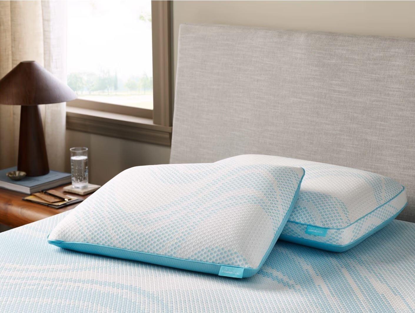 Premium Tempur-Pedic pillow crafted for neck and head support, complementing Tempur-Pedic mattresses.