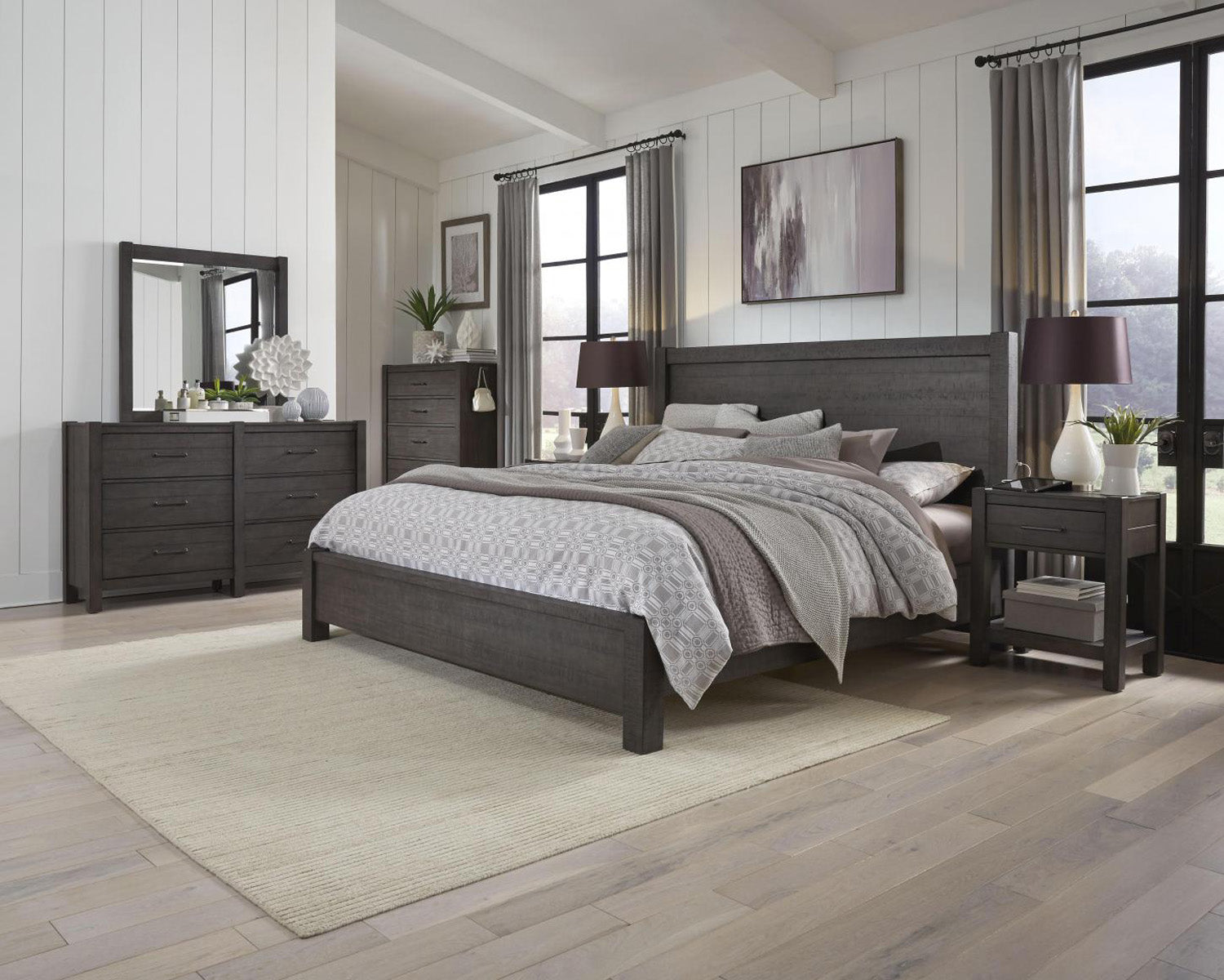 Mill Creek Collection Carob Panel Bed.