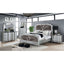 Aalok Queen Bed In Silver and Warm Gray