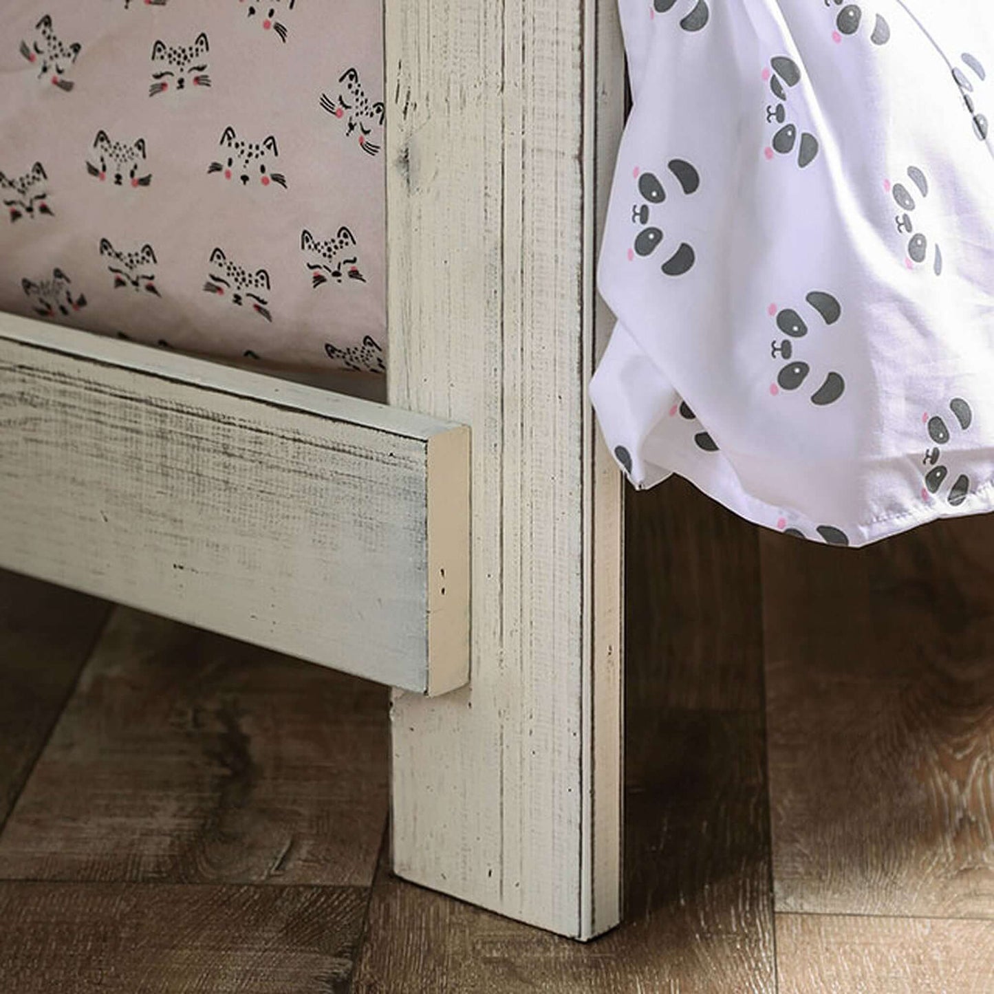 Aalok Queen Bed In Silver and Warm Gray