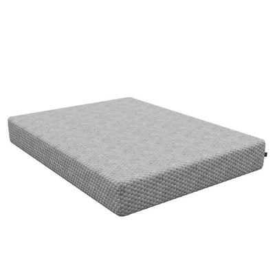 Diamond Align Gel Memory Foam 8" firm mattress with a textured gray cover for optimal comfort and support.