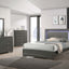 Alison California King Bed In Dark Walnut
