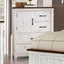 Alyson Chest In Distressed White and Walnut