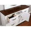 Alyson Dresser In Distressed White and Walnut
