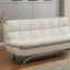 Aristo White/Cream Contemporary Futon Sofa