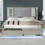 Belladonna Glam LED Storage Bed featuring mirrored panels and ambient LED lights for a stylish, opulent bedroom design.