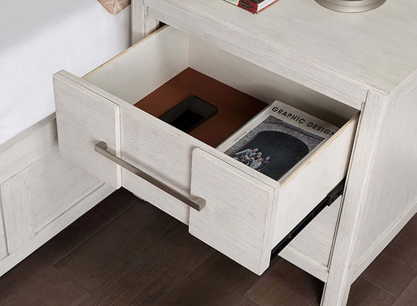 Berenice Night Stand In White