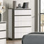 Birsfelden Bedroom Set In White and Gray