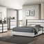 Birsfelden Night Stand With USB In White and Gray