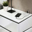 Birsfelden Night Stand With USB In White and Gray